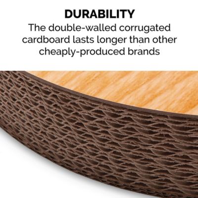 Image showing 4 th FurHaven Archway Busy Box Corrugated Scratcher with Catnip and 2 Ring Balls