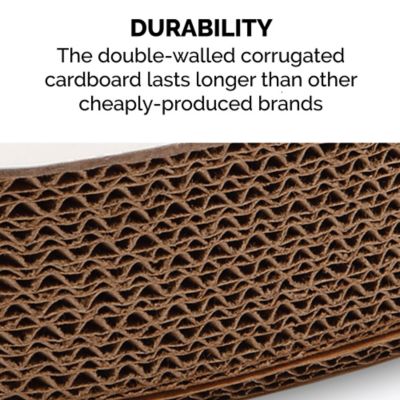 Image showing 4 th FurHaven Tiger Tough Corrugated Hexagonal Busy Box Cat Scratcher