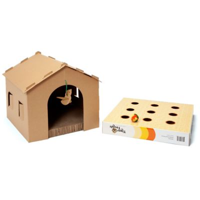 Image showing  Tiger Tough Studio Playground Scratcher House with Gift Box and Catnip