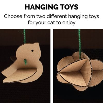 Image showing 9 th FurHaven Tiger Tough Studio Playground Scratcher House with Gift Box and Catnip