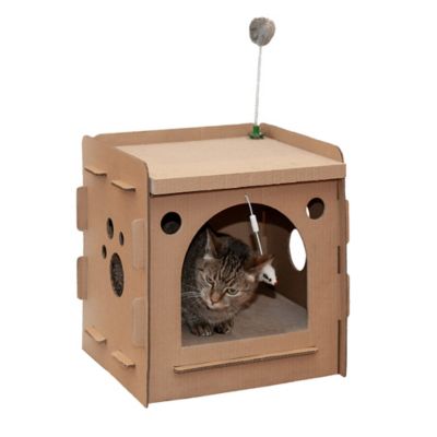 FurHaven 15.75 in. Tiger Tough Condo Hideaway Scratcher House