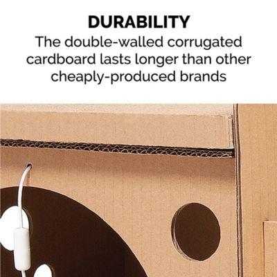 Image showing 4 th FurHaven 15.75 in. Tiger Tough Condo Hideaway Scratcher House