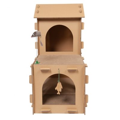 Image showing 7 th FurHaven Corrugated Farmhouse Cat Scratcher with Catnip