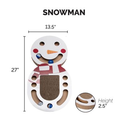 Image showing  Snowman GIANT Busy Box Cat Scratcher