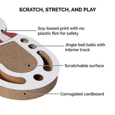 Image showing  Snowman GIANT Busy Box Cat Scratcher