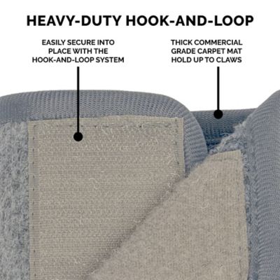 Image showing 7 th FurHaven Tiger Tough Carpet Cat Scratch Post Cover, 12 in., Gray