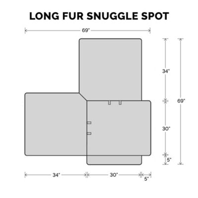 Image showing 8 th FurHaven Luxury Fur Snuggle Spot Pet Furniture Protector