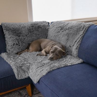 Image showing 9 th FurHaven Luxury Fur Snuggle Spot Pet Furniture Protector