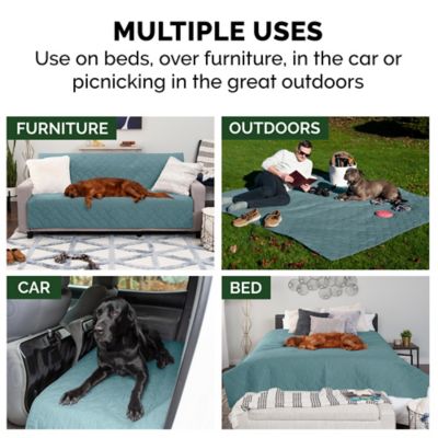 Image showing  Quilted Twill Waterproof Bed/Furniture Protector, Large