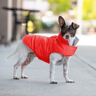 Image showing 9 th FurHaven Reversible Reflective Puffer Dog Coat
