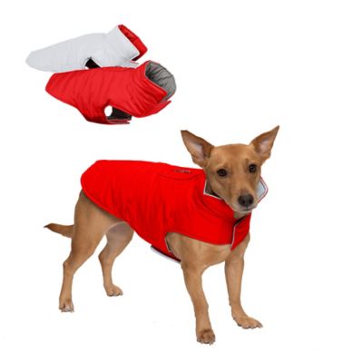 FurHaven Reversible Reflective Puffer Dog Coat