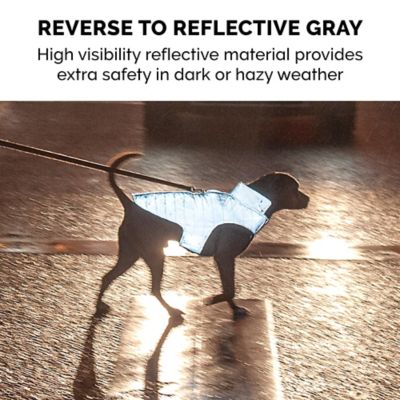 Image showing 7 th FurHaven Reversible Reflective Puffer Dog Coat