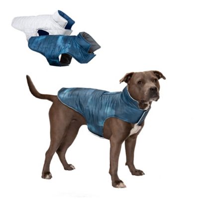 FurHaven Reversible Reflective Puffer Dog Coat