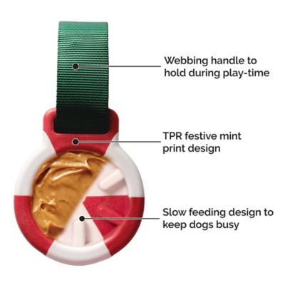 Image showing  Winter Wonder-Mint Holiday Slow Feeder Dog Toy