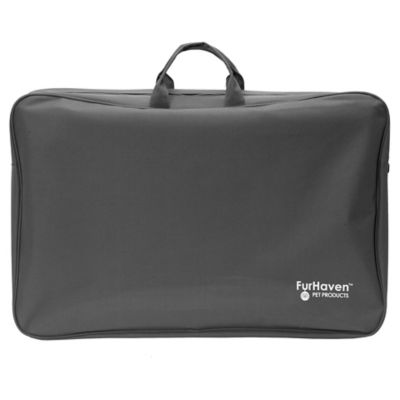 Image showing 8 th FurHaven Deluxe Car Barrier and Seat Protector with Carry Bag, Hard Base, 66 in. x 52.75 in., Black