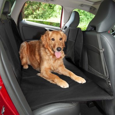 Image showing  Deluxe Car Barrier and Seat Protector with Carry Bag, Hard Base Gray