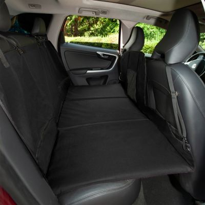 Image showing  Deluxe Car Barrier and Seat Protector with Carry Bag, Hard Base Gray