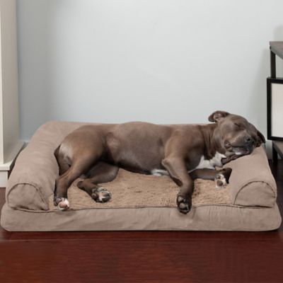Image showing  Plush and Suede Orthopedic Sofa Dog Bed, 45536089P