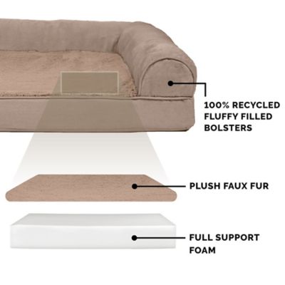 Image showing  Plush and Suede Full Support Orthopedic Sofa Dog Bed