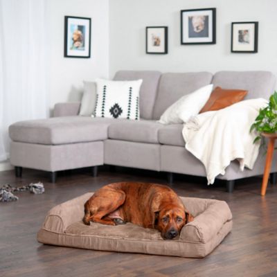 Image showing  Plush and Suede Full Support Orthopedic Sofa Dog Bed