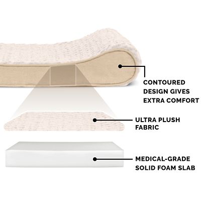 Image showing 3 th FurHaven Ultra Plush Luxe Lounger Orthopedic Pet Bed