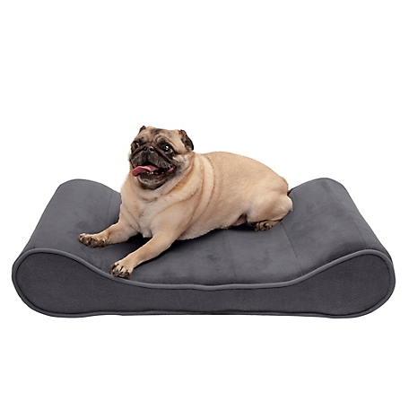 FurHaven Microvelvet Luxe Lounger Memory Foam Dog Bed