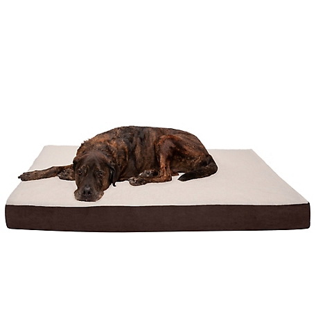FurHaven Faux Sheepskin and Suede Deluxe Orthopedic Mattress Pet Bed