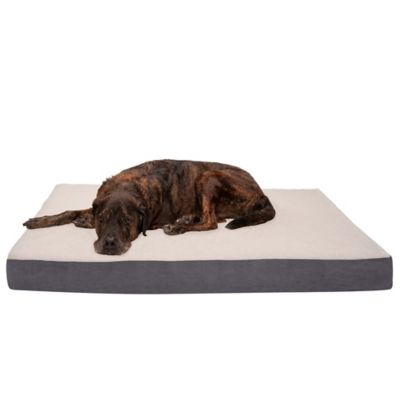 FurHaven Faux Sheepskin and Suede Deluxe Orthopedic Mattress Pet Bed
