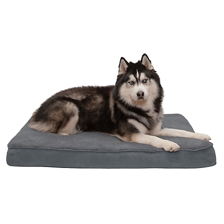 FurHaven Terry and Suede Deluxe Orthopedic Mattress Pet Bed
