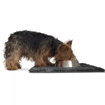 FurHaven Shammy Small Muddy Paws Towel and Mat - Gray Pet Bath Mats & Towels