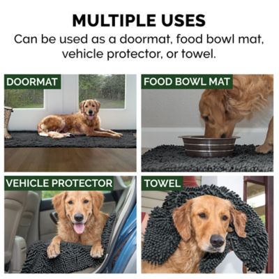 Image showing 6 th FurHaven Large Muddy Paws Towel & Shammy Rug, Gray