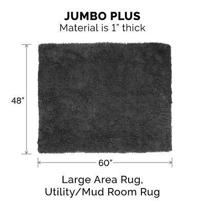 Image showing  Jumbo Plus Muddy Paws Towel and Shammy Rug, Gray