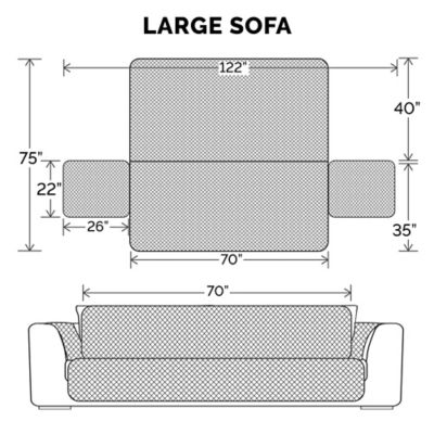 Image showing 8 th FurHaven Reversible Waterproof Furniture Protectors for Dogs and Cats, Solid