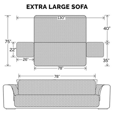 Image showing 9 th FurHaven Reversible Waterproof Furniture Protectors for Dogs and Cats, Solid