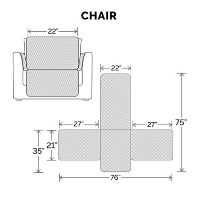 Image showing  Reversible Waterproof Furniture Protectors for Dogs and Cats, Solid