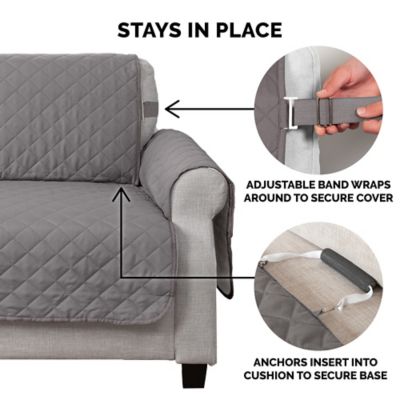 Image showing 2 th FurHaven Reversible Waterproof Furniture Protectors for Dogs and Cats, Solid