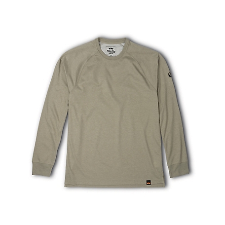 Walls Outdoor Goods Men's Long-Sleeve Cross UPF 50+ Work T-Shirt, Laurel Oak Heather