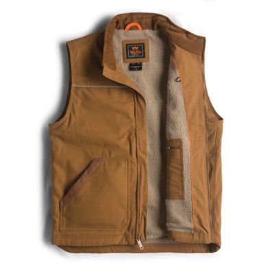 Walls Outdoor Goods Coleman Sherpa-Lined DWR Duck Work Vest This is the perfect work apparel for late fall early winter transitions and more!
                  