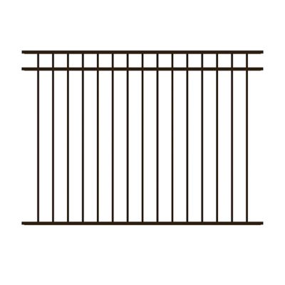 Ironcraft Fences 52in H x 72in W Deluxe Aluminum Fence Panel