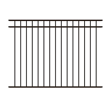 Ironcraft Fences 52 in. H x 72 in. W Deluxe Aluminum Fence Panel