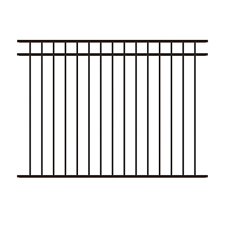 Ironcraft Fences 52in H x 72in W Deluxe Aluminum Fence Panel
