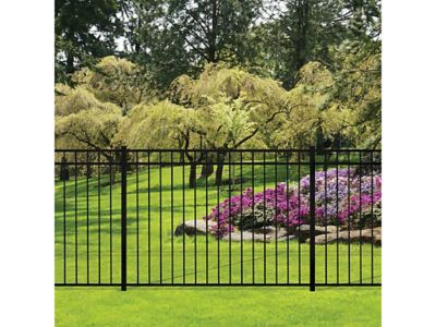 Image showing 7 th Ironcraft Fences 52 in. x 72 in. Deluxe Aluminum Fence Panel
