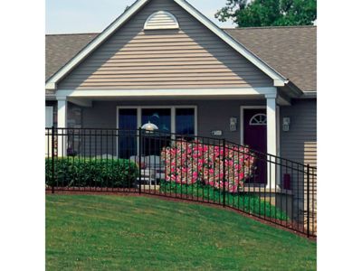 Image showing 8 th Ironcraft Fences 52 in. x 72 in. Deluxe Aluminum Fence Panel