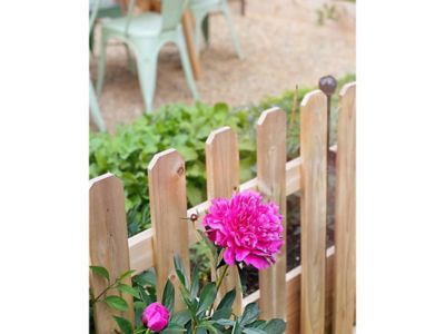 Image showing 6 th Yardlink 34 in. x 45.5 in. No Dig Cedar Wood Fence Panel