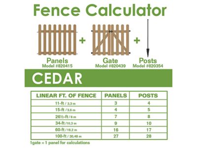 Image showing 7 th Yardlink 34 in. x 45.5 in. No Dig Cedar Wood Fence Panel