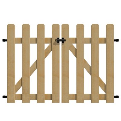 Yardlink 34in H x 43.25in W No Dig Cedar Wood Fence Gate, 820439S