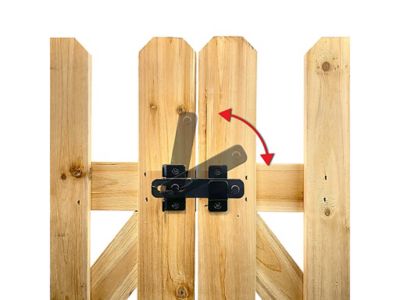 Image showing 8 th Yardlink 34 in. x 43.25 in. No Dig Cedar Wood Fence Gate
