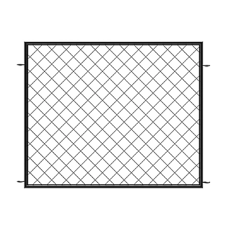 Yardlink 34 in. x 44.5 in. Diamond Mesh Steel Fence Panel