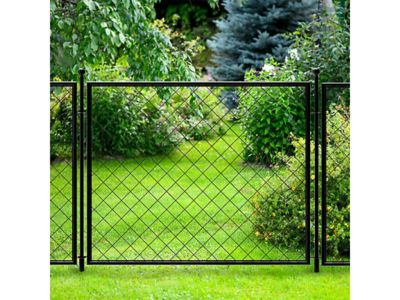 Image showing 5 th Yardlink 34 in. x 44.5 in. Diamond Mesh Steel Fence Panel