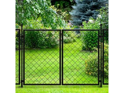 Image showing 5 th Yardlink 34 in. x 49 in. Diamond Mesh Steel Fence Gate